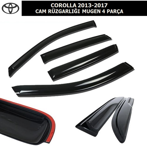 TOYOTA COROLLA 2013-17 CAM RÜZGARLIĞI MUGEN 4 PARÇA