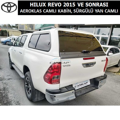 TOYOTA HILUX REVO 2015+ AEROKLAS CAMLI KABİN YANDAN SÜRGÜLÜ CAMLI