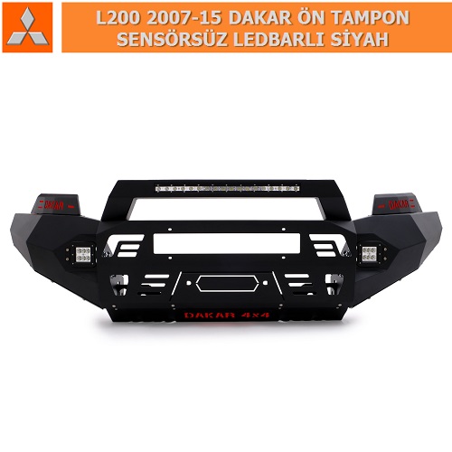 MITSUBISHI L200 2007-15 DAKAR ÖN TAMPON SENSÖRSÜZ LEDBARLI SİYAH