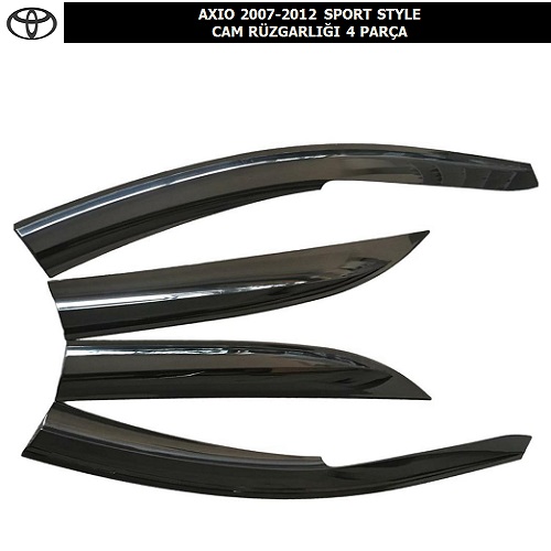 TOYOTA AXIO 2007-12 SPORT STYLE CAM RÜZGARLIĞI, 4LÜ