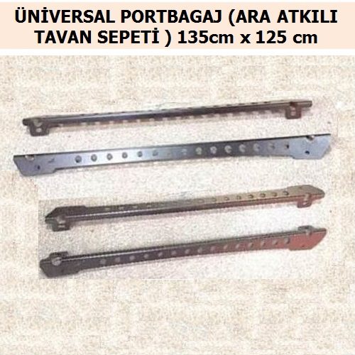 ÜNİVERSAL PORTBAGAJ PLATFORMU (ARA ATKILI TAVAN SEPETİ) 135×125 cm