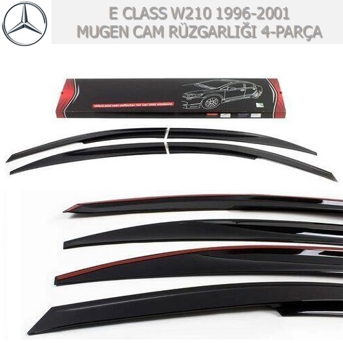 MERCEDES E CLASS W210 1996-2001 4 PARÇA MÜGEN CAM RÜZGARLIĞI