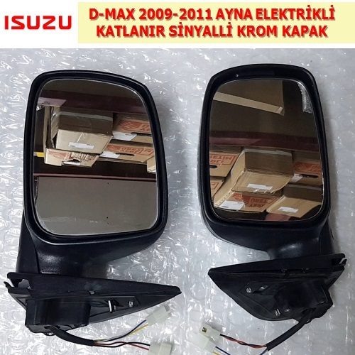 ISUZU D-MAX 2009-11 AYNA ELEKTRİKLİ KATLANIR SİNYALLİ KROM KAPAKLI SAĞ