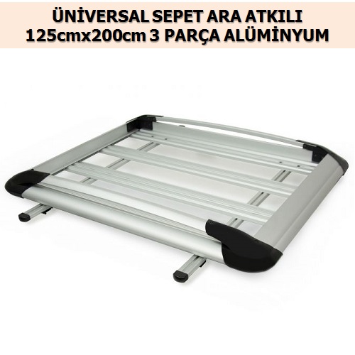 ÜNİVERSAL SEPET ARA ATKILI 125cmx200cm 3 PARÇA ALÜMİNYUM