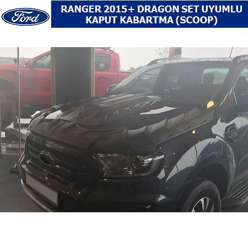 FORD RANGER 2015+ DRAGON SET UYUMLU KAPUT KABARTMA (SCOOP)