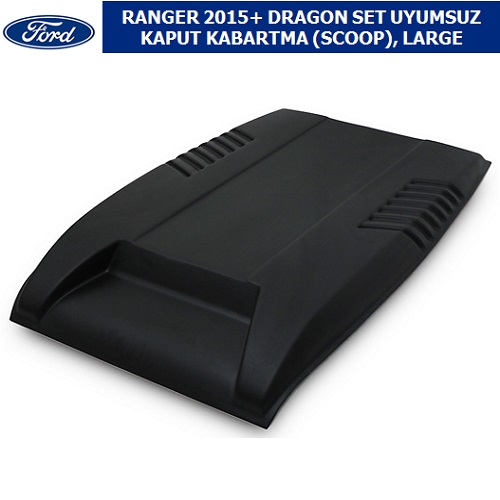 FORD RANGER 2015+ DRAGON SET UYUMSUZ KAPUT KABARTMA (SCOOP), LARGE
