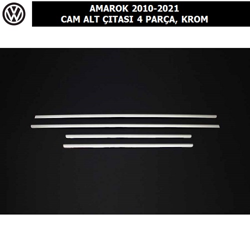 VOLKSWAGEN AMAROK 2010-21 CAM ALT ÇITASI, KROM