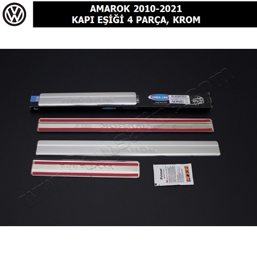 VOLKSWAGEN AMAROK 2010-21 KAPI EŞİĞİ 4 PARÇA, KROM