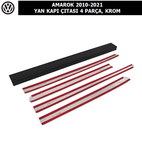 VOLKSWAGEN AMAROK 2010-21 YAN KAPI ÇITASI 4 PARÇA, KROM