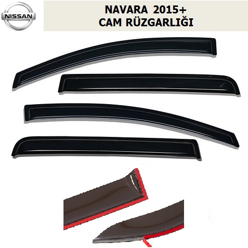 NISSAN NAVARA 2015+ CAM RÜZGARLIĞI