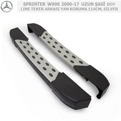 MERCEDES SPRINTER W906 2006-17 EKSTRA UZUN ŞASİ DOT LINE TEKER ARKASI 114CM, SILVER