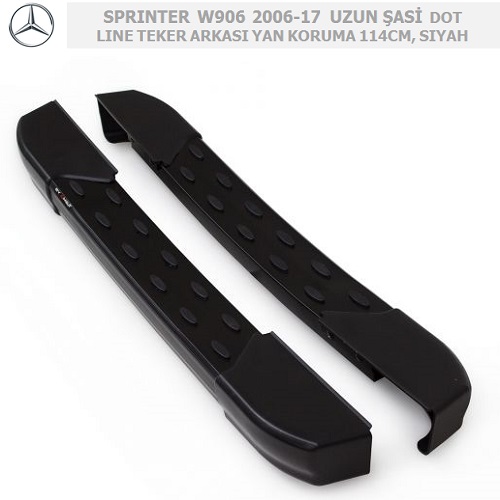 MERCEDES SPRINTER W906 2006-17 EKSTRA UZUN ŞASİ DOT LINE – TEKER ARKASI  114CM, SİYAH