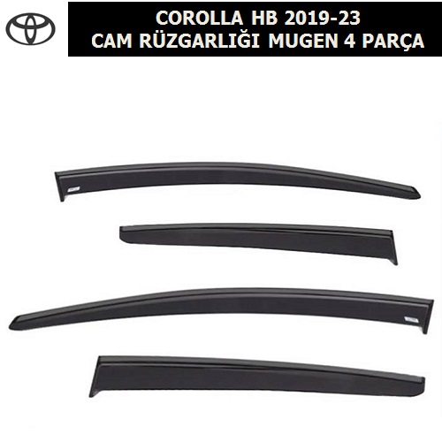 TOYOTA COROLLA HB 2019-23 CAM RÜZGARLIĞI MUGEN 4 PARÇA