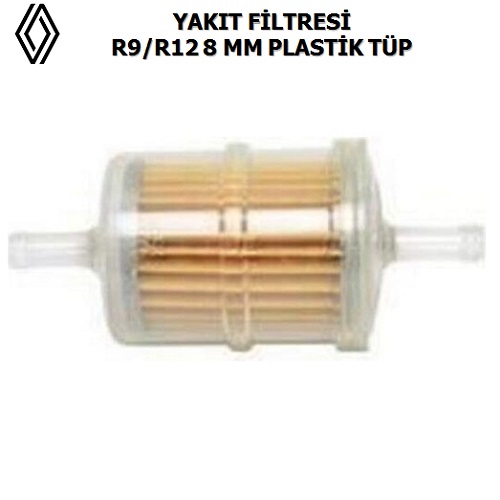 YAKIT FİLTRESİ R9/R12 8 MM PLASTİK TÜP
