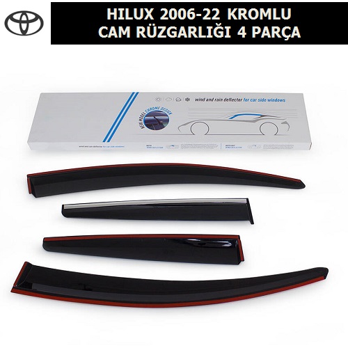 TOYOTA HILUX 2006 -22 KROMLU CAM RÜZGARLIĞI 4 PARÇA